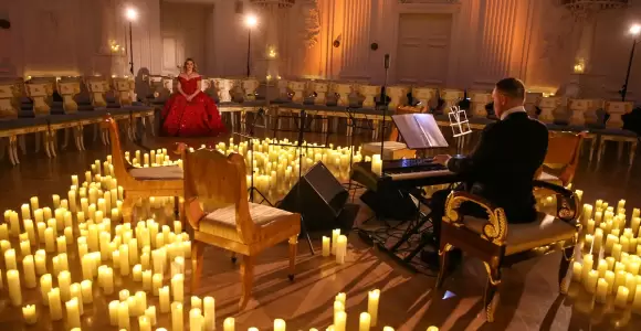 Музыка и свечи. Шопен и Шампанское. Зимняя романтика во дворце