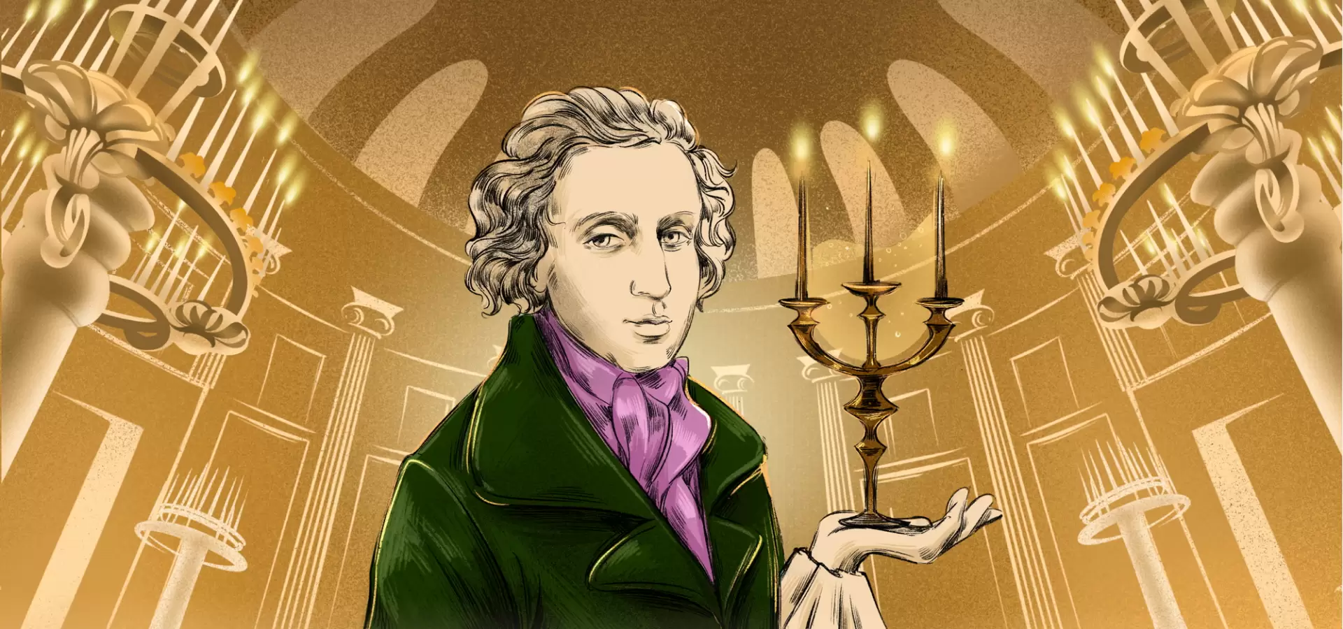 Музыка и свечи. Шопен и Шампанское. Зимняя романтика во дворце фото