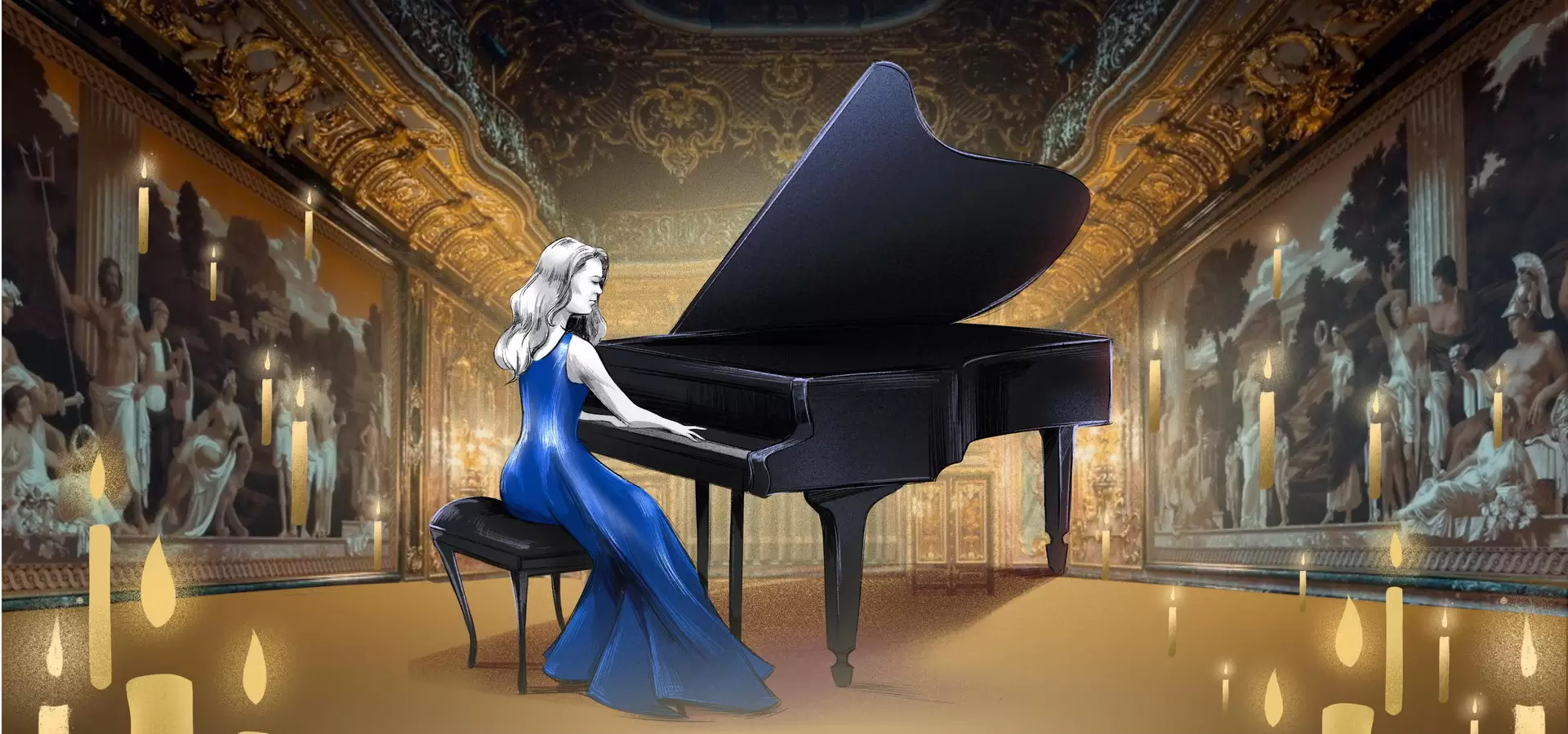 Романтические фортепианные миниатюры. Полина Александрова. Концерт при свечах фото